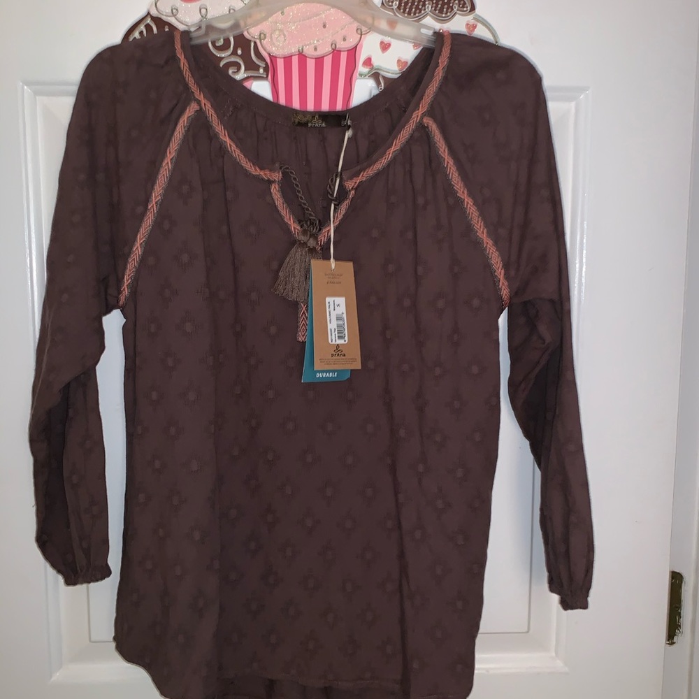 prAna sustainable volcanic palm women’s top